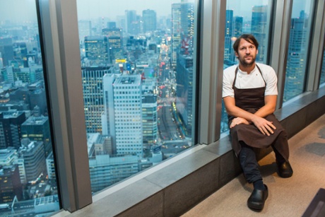 Chef René Redzepi at Noma in Mandarin Oriental Tokyo.