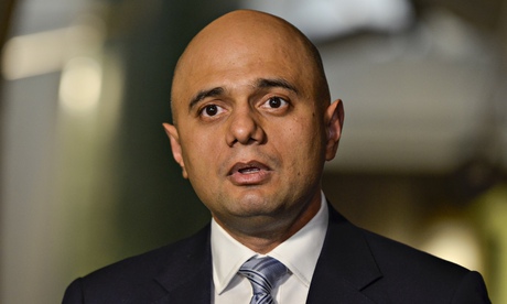 The culture secretary, Sajid Javid. 