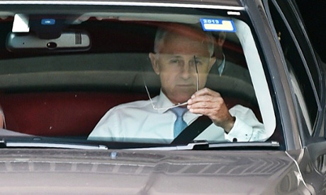 Malcolm Turnbull leaving Parliament House on Wednesday.