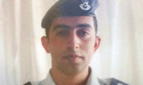 Portrait of  Lt Mu'ath al-Kasasbeh in uniform
