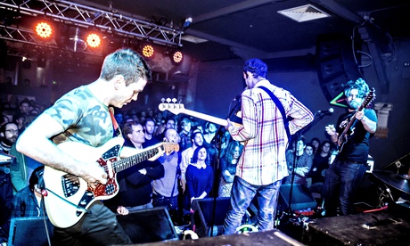 Viet Cong performing live at the Oslo, Hackney, London, 4 February 2015