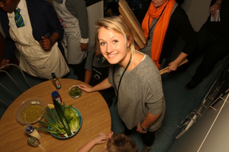 Serena Urquhart who works with the children, focusing on the food programme.