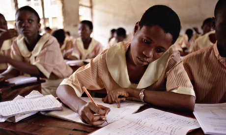 Students in a classroom in Lagos