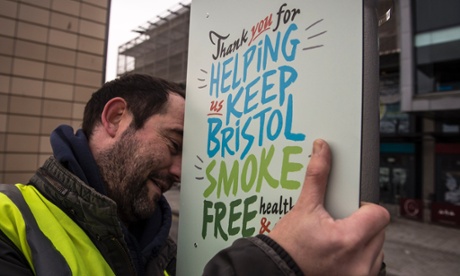 Smokefree Millennium Square in Bristol