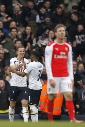 Joy for Spurs, despair for Arsenal.