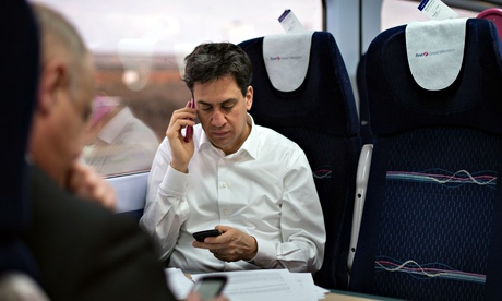 Ed Miliband on the campaign trail last week.