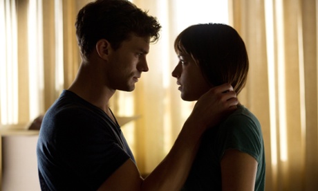 Jamie Dornan and Dakota Johnson in Fifty Shades of Grey.