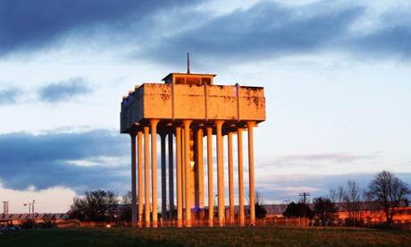 Old water towers at Cranhill. Possibly the area's most famous former residents are Angus Young and brother Malcolm who found stardom after they moved to Australia and formed AC/DC. Their now demolished house stood in front of this strange feature.