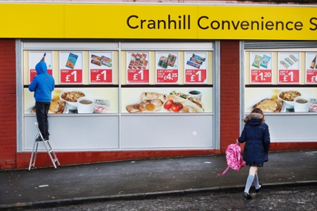 One pound bargains at Cranhill Convenience Store in Cranhill.