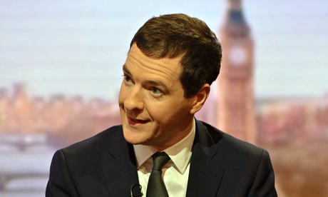 UK chancellor George Osborne appearing on BBC1's The Andrew Marr Show. 