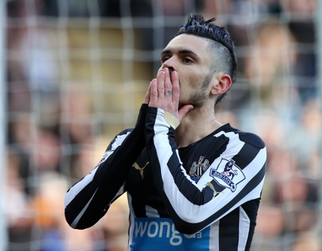 Remy Cabella reacts after missing a chance.