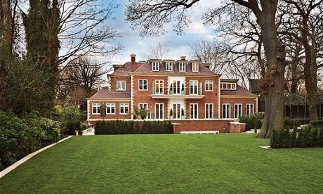 Richard Caring's mansion in London, known as 'Versailles of Hampstead'.