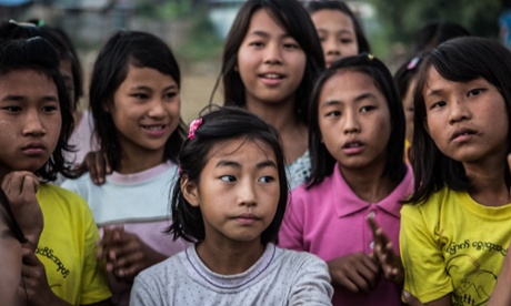 Girl determined in Burma