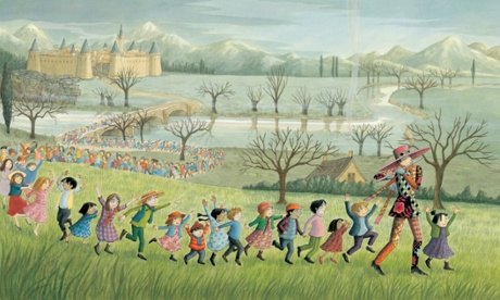 an illustration by Emma Chichester Clark from Michael Morpurgo's The Pied Piper of Hamelin.