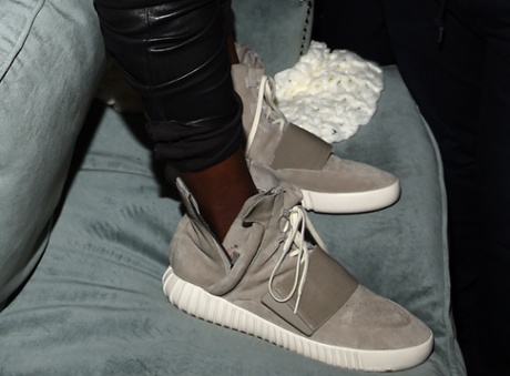 Kanye West wearing the Yeezy 3 sneakers 