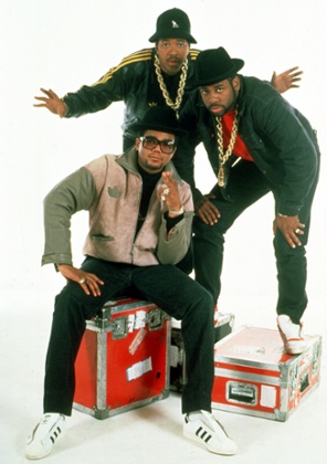 Run DMC wearing Adidas.