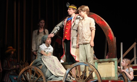 The current production of Brundibár, performed by Mahogany Opera Group.