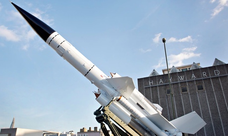 A Bloodhound surface-to-air missile outside the Hayward gallery