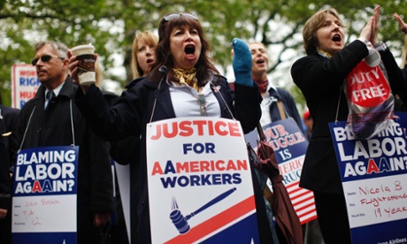 union protests american airlines