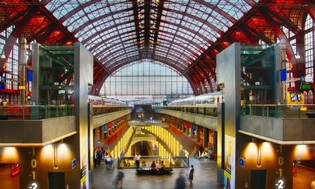 The station in Antwerp, Belgium