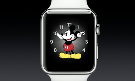Apple Watch with Mickey Mouse face