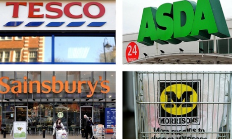The 'big four' supermarkets are all losing market share to Aldi and Lidl.