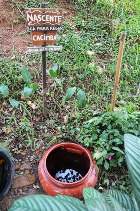 The source of natural water in the square Homero Silva, in São Paulo.