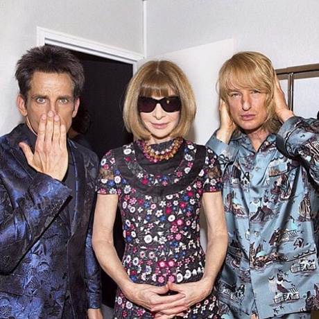 Backstage with #DerekZoolander, Hansel and Anna Wintour #Zoolander2 #linkinbio