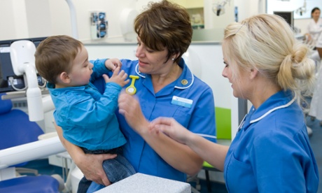 Dental nurses with child at the PDSE