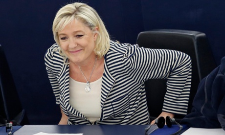 The Front National leader, Marine Le Pen