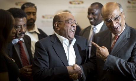 Mo Ibrahim laughing