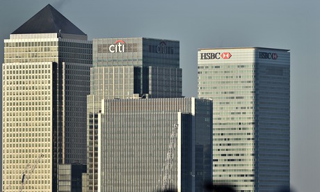 Canary Wharf and the UK headquarters of HSBC 