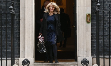 Esther McVey, minister for employment and disabilities, leaves after the weekly cabinet meeting at Downing Street.