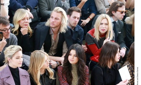 All the famous face: the Louis Vuitton front row