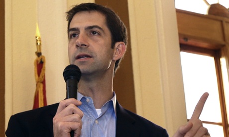 Senator Tom Cotton authored a letter this week lecturing Iran s leaders on American democracy. Forty-six fellow Republicans signed onto the document.  (AP Photo/Danny Johnston, File)