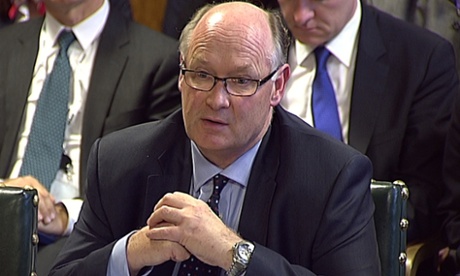 HSBC chairman Douglas Flint appearing before the Treasury Select Committee last month.
