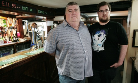 Paul and Ritchie Henshaw at the family pub in Waltham Abbey.