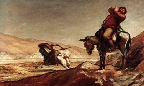 Don Quixote and Sancho Panza by Honore Daumier.
