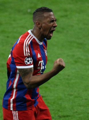 Jerome Boateng celebrates.