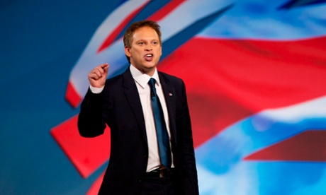 BIRMINGHAM, 7th October 2012 - The annual Conservative Party conference at the ICC in Birmingham.  Grant Shapps, Conservative party chairman, speaking at the opening session of the conference.            COMMISSIONED