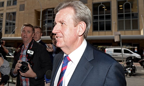 The former premier, Barry O’Farrell, arrives at the Independent Commission Against Corruption (Icac) in Sydney.