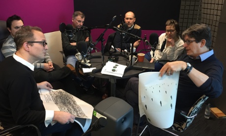 From L-R: Xauquin G.V., Alex Breuer, Aron Pilhofer, James Randerson, Emma Howard, Alan Rusbridger