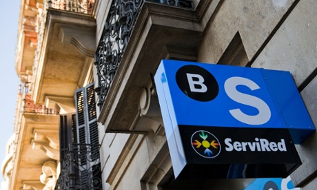 A Banco Sabadell bank branch in Barcelona.