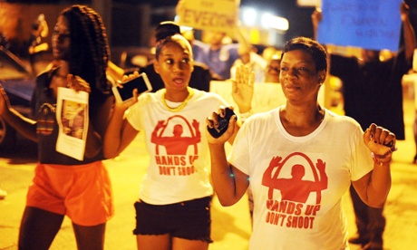 File photograph from August 2014 protests on  West Florissant Avenue in Ferguson, Missouri.