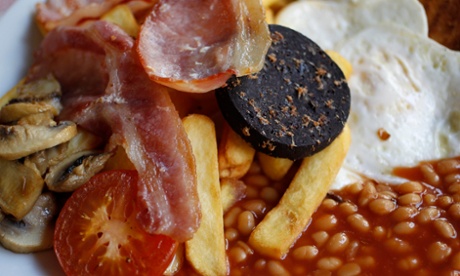 A traditional full English breakfast
