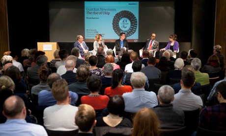 Huir Muir at Guardian Live's panel event on the future of Ukip, November 2014
