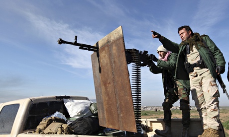 Kurdish peshmergs fighting Isis on the outskirts of Mosul, Iraq.