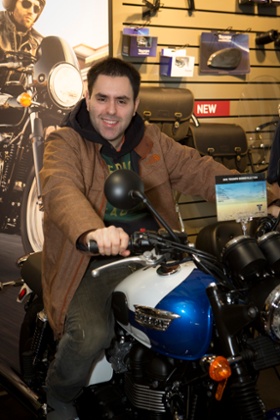 alex epstein on motorbike