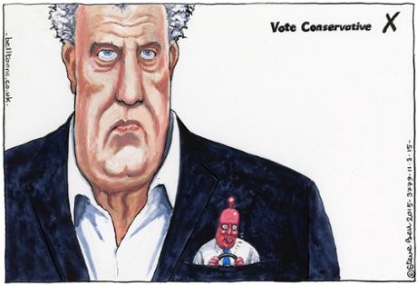 Guardian cartoonist Steve Bell's parody of the new Tory poster campaign