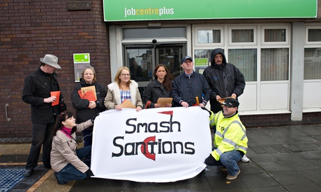 Benefit sanctions protest